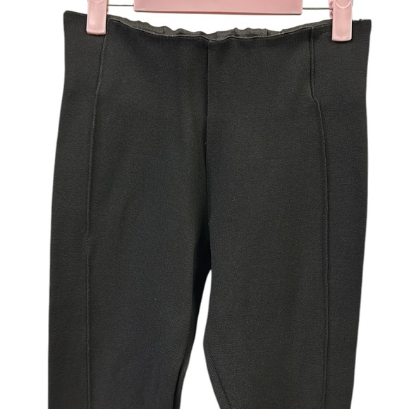 ZARA Thick Black High Waist Ponte Black Leggings Seam Front Womens Small - Picture 9 of 12